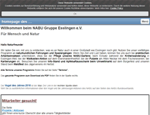 Tablet Screenshot of nabu-esslingen.de